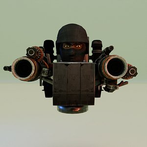 3D model balaclava skibidi toilet