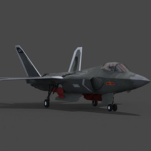 j35 chinese stealth jet fighter model