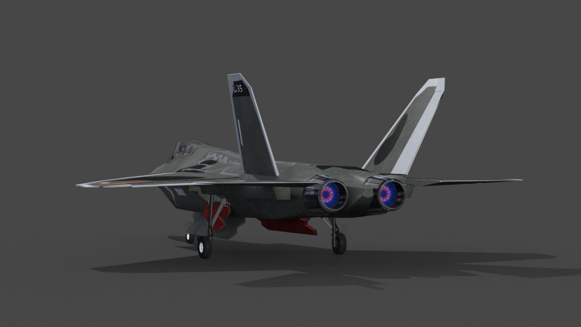 J35 Chinese Stealth Jet Fighter Model TurboSquid 1966728