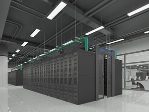 Computer Server Room 2 3D model