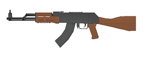AK 47 Low Poly