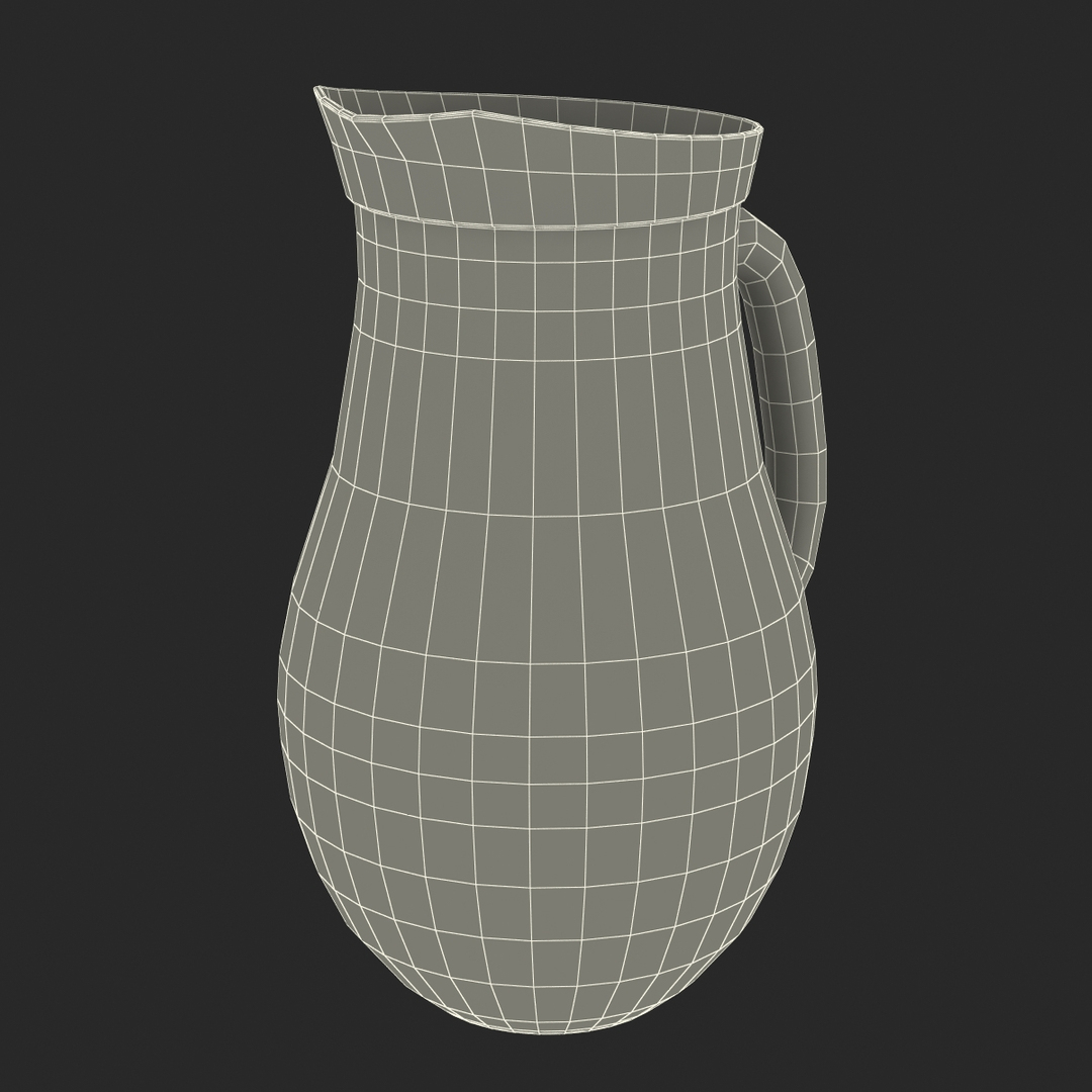3d model iced tea pitcher modeled