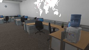 vr main office interior 3D model