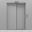 set doors elevators kone 3D model