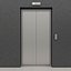 set doors elevators kone 3D model