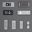 set doors elevators kone 3D model