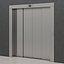 set doors elevators kone 3D model