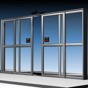 Door Sliding Commercial Glass Anim.exe