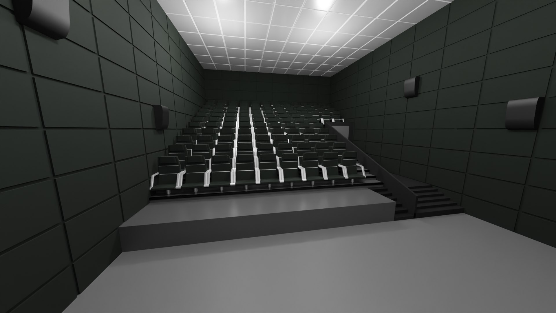 3D Cinema Model - TurboSquid 1924141