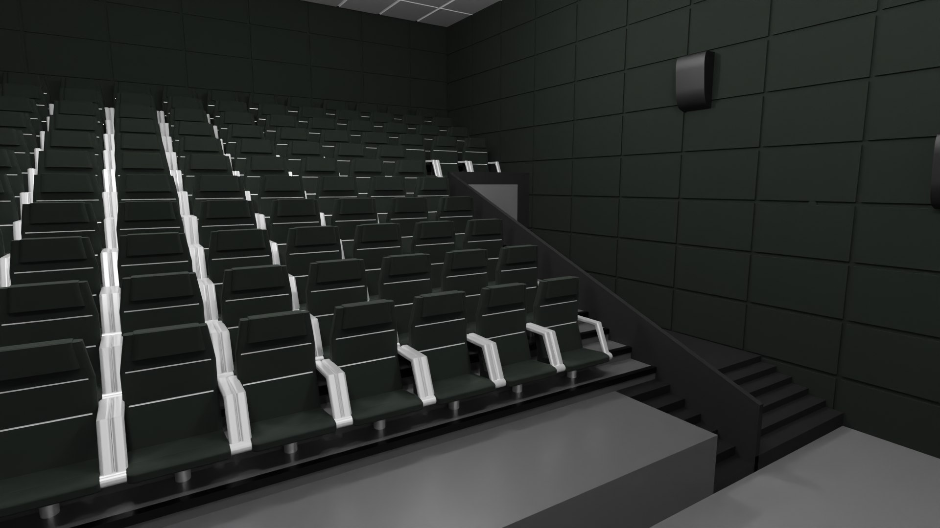 3D Cinema Model - TurboSquid 1924141