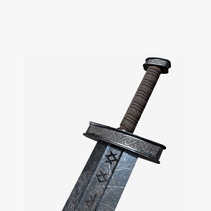 3D Realistic Viking Sword