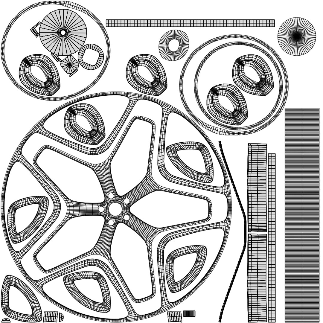 3D High-Detail Realistic Wheel Concept Design 4K Textures 3D Model ...