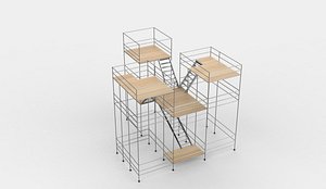 scaffold tower 03 3D model 3D model