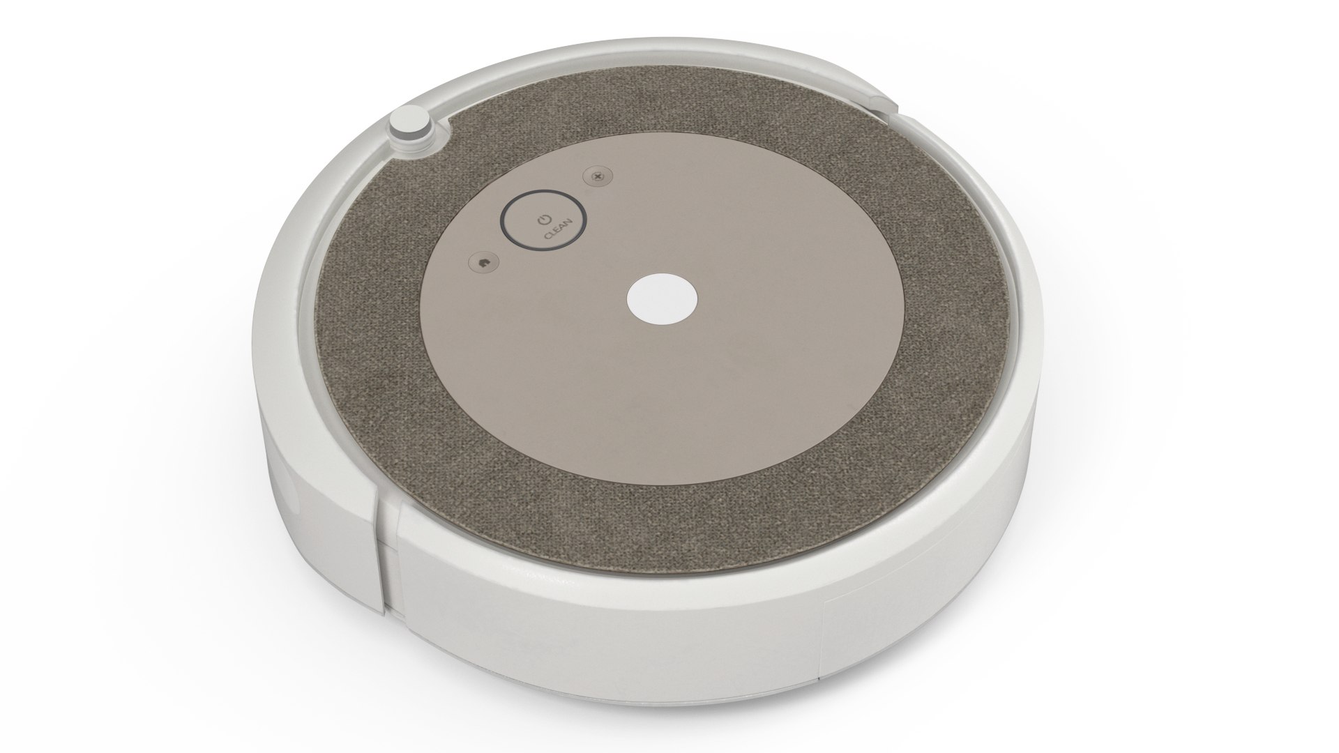 White Robot Vacuum Cleaner 3D model preview