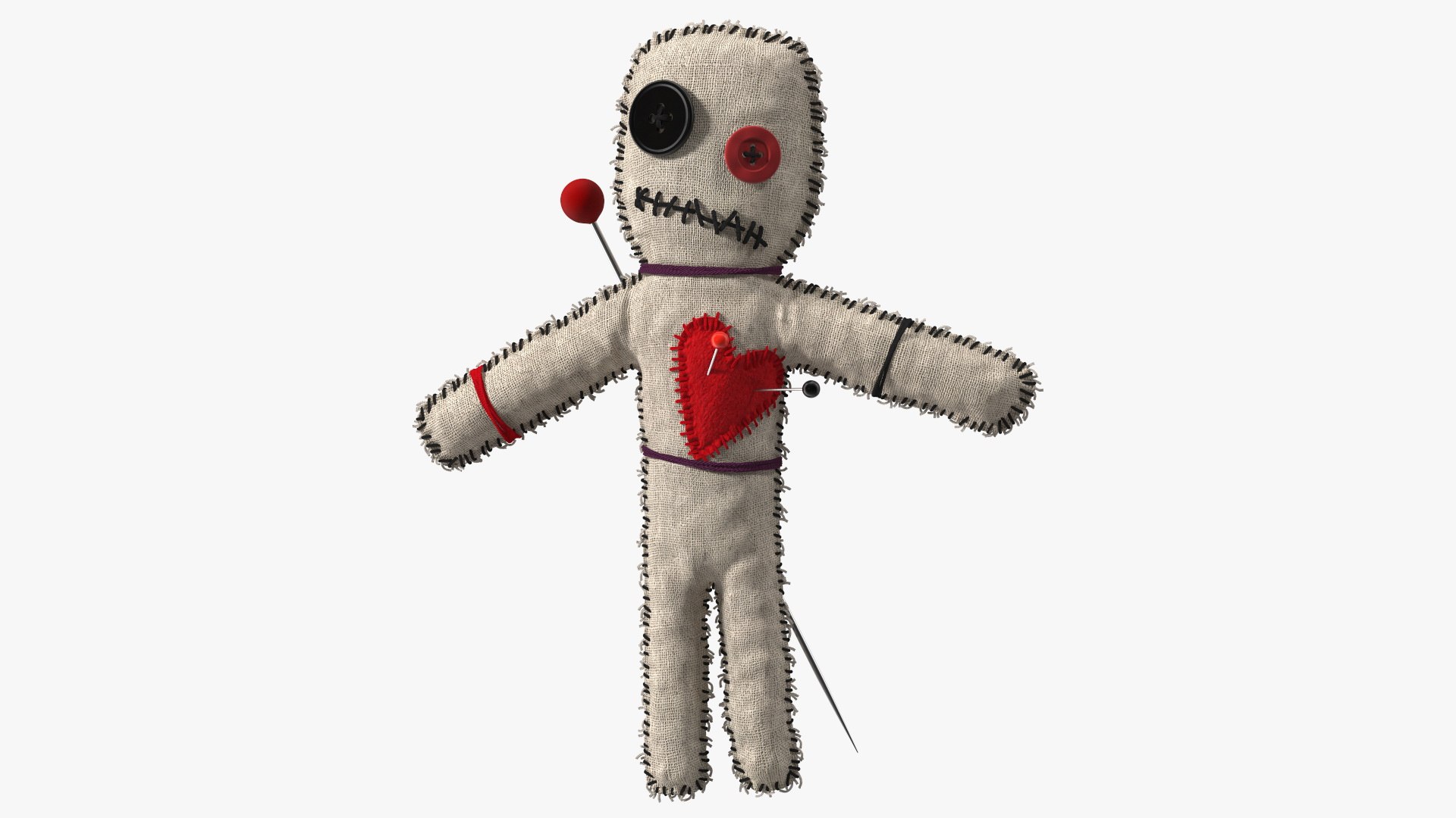 3D Traditional Voodoo Doll Black - TurboSquid 1900288