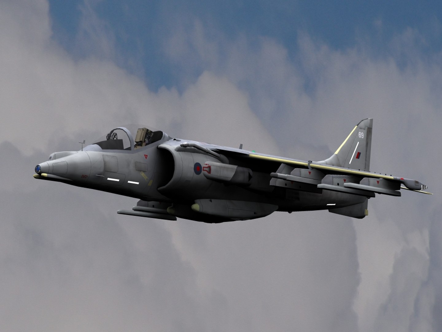 3d Model Harrier Gr9