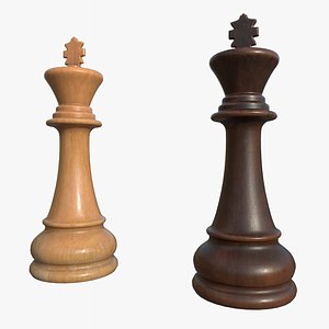 3D Chess Pieces King 1 With PBR 4K 8K