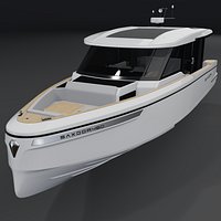 SAXDOR 460 GTC Luxury Motor Yacht 3D PBR