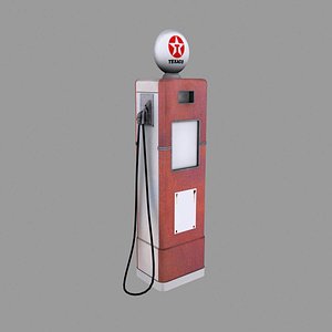 old gas pump 3d model