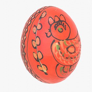 3D Easter egg 04 low-poly 3D model model