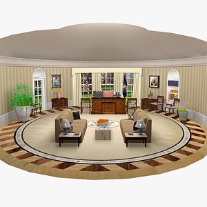 3D presidential oval office