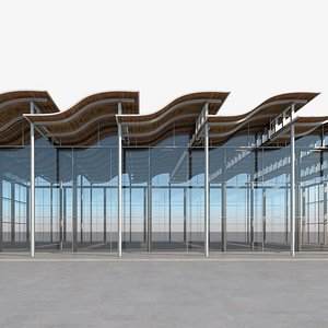 3D model Newport Beach Civic Center and Park by Bohlin Cywinski Jackson
