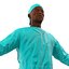 Männlicher Afroamerikaner-Chirurg 4 manipuliert für Modell Maya 3D
