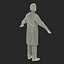 Männlicher Afroamerikaner-Chirurg 4 manipuliert für Modell Maya 3D