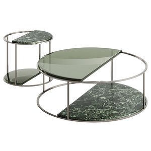 3D Fendi Boogie Circle Verde Alpi Marble model