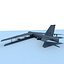 3d model aircraft b52 bomber