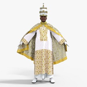 Prelate Priest Rigged Low-poly 3D model 3D model