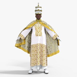 Prelate Priest Rigged Low-poly