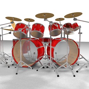 3d drums percussion kit
