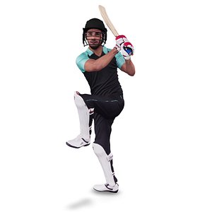 3D Cricketer Batsman model