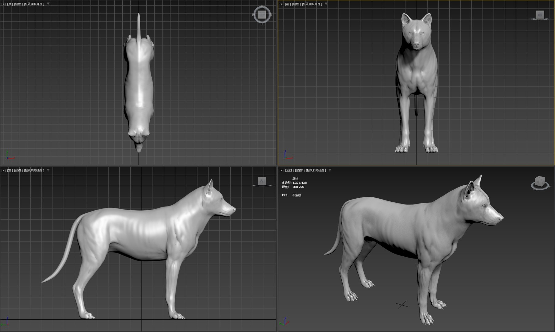 Wolf 3D Model - TurboSquid 2279091