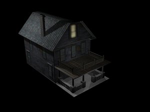 3dsmax old house creepy