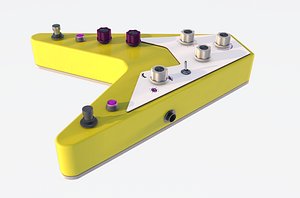 3D guitar pedal model