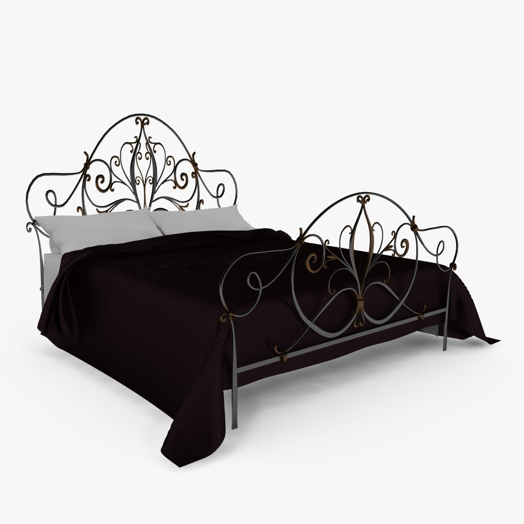 Bed Angelica Giusti Portos 3d Model