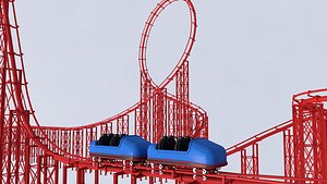 3D model Roller Coaster Track