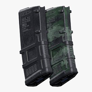 3D AR-15  M4 Polymer Magazine - 20 Round PBR Game Ready