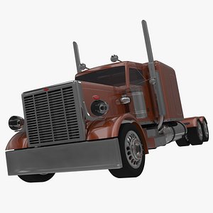 3d model of semi-truck