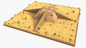 Licht the pyramid of Sesostris 3D model