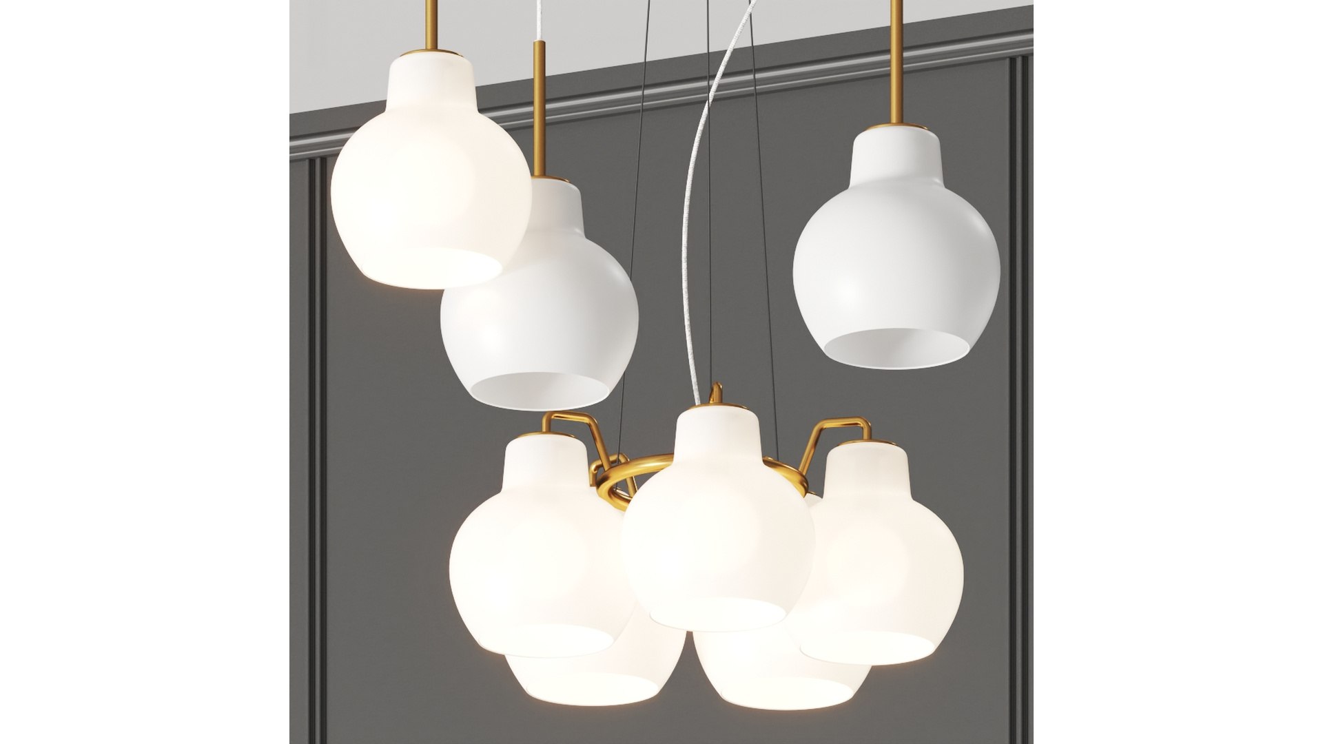 Louis Poulsen Vl Ring Crown Pendant Lamps 3D Model - TurboSquid 2642810