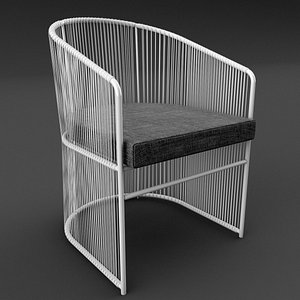 tibidabo varaschin dining outdoor chair 3d max