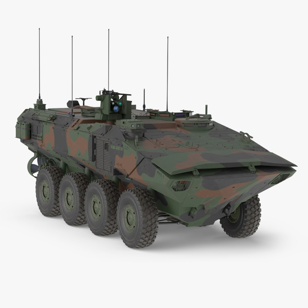 US Amphibious Combat Vehicle ACV 3D model preview