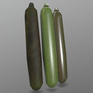 3D zucchini ready games model