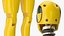 Yellow Crash Test Dummy Rigged
