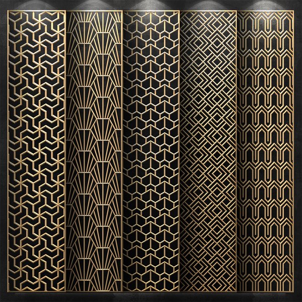 Decorative partitions patterns 3D model - TurboSquid 1351936