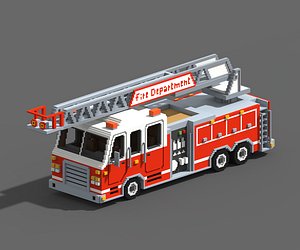 Voxel Fire Truck