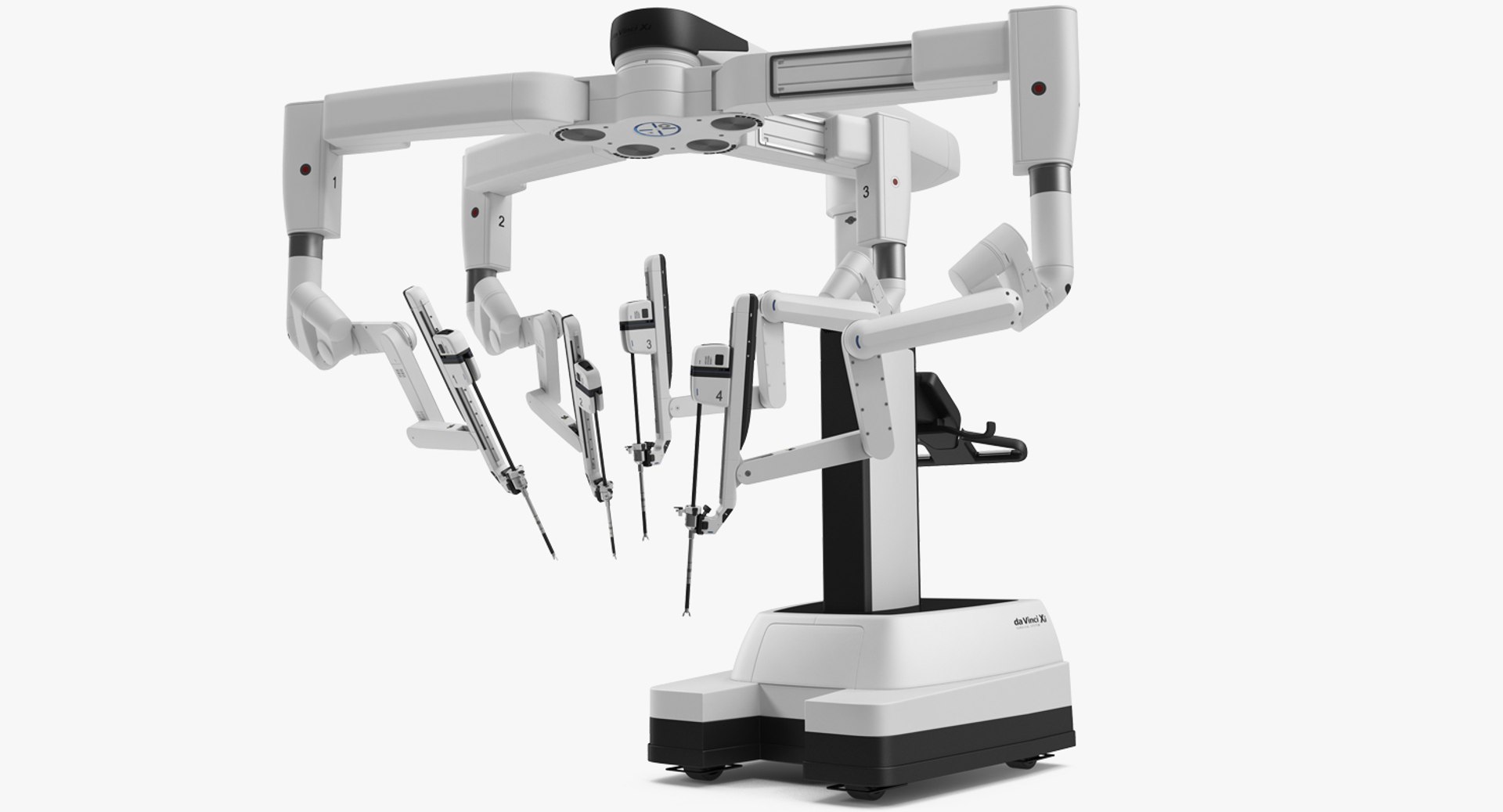 Surgical Robotic System da Vinci SI Rigged for Maya 3D model preview